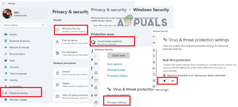 Disable Anti Virus Software