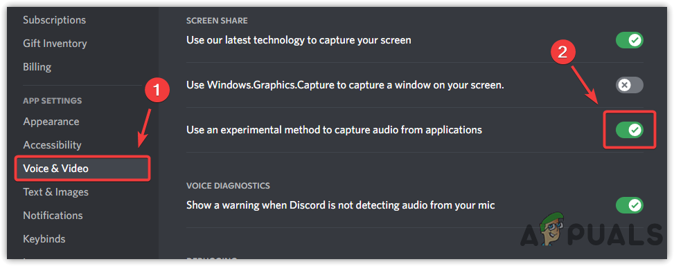Enabling Audio Capture