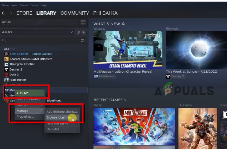 Go and Run MultiVersus as an Administrator