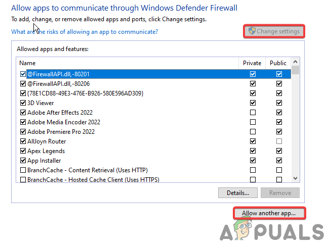 Allowing another app to add