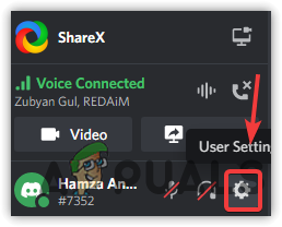Navigating to Discord's Settings