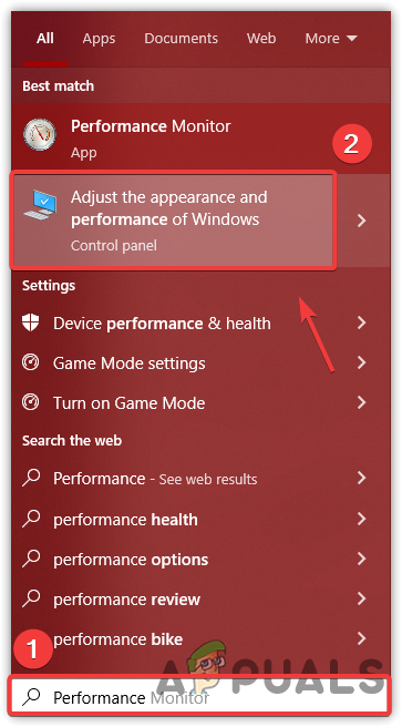 Navigating to the Appearance Settings