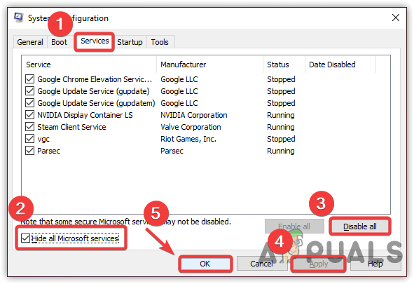 Booting Windows in a clean boot