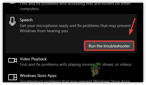 Run the Speech Troubleshooter