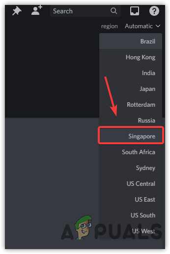 Selecting a Different Server