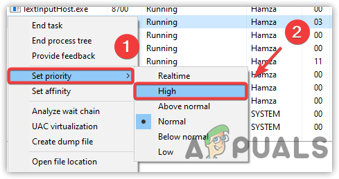Setting Game Priority to High