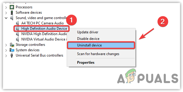 Uninstalling Audio Driver