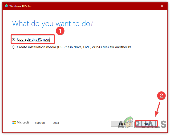 Upgrading Windows Version