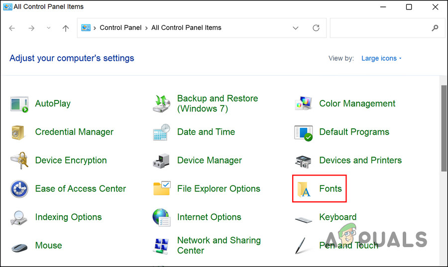 Segoe UI Fluent Icon