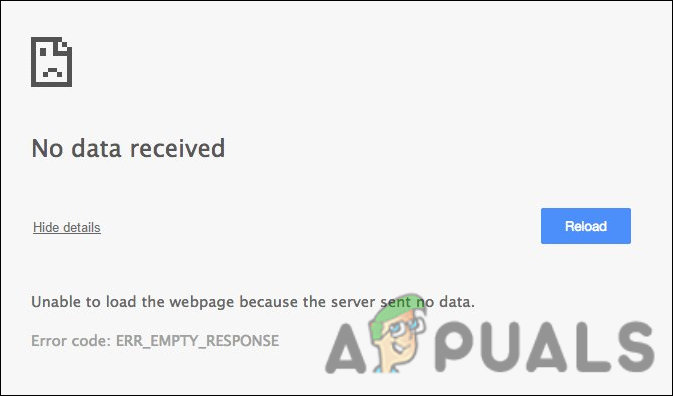 ERR_EMPTY_RESPONSE