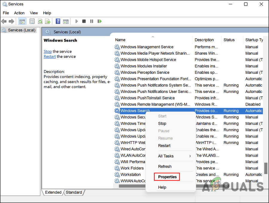 No results found error