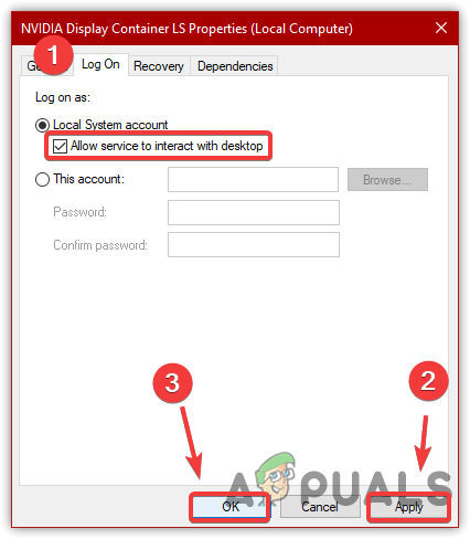 Allowing Service to Interact With the System