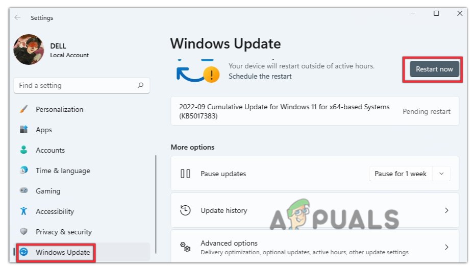 Check for Windows Update