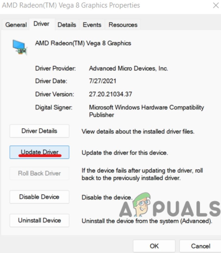Fix the Crashing Issue by Updating Driver