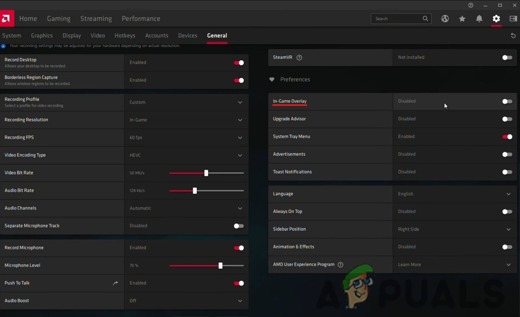 Resolve the Issue by Disabling AMD Overlay
