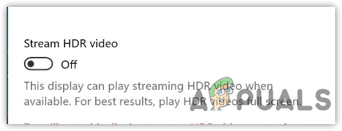 Disable Windows HDR Mode