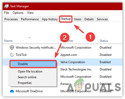 Disabling Startup Apps