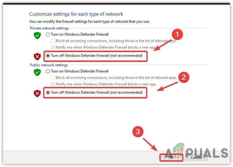 Disabling Windows Defender