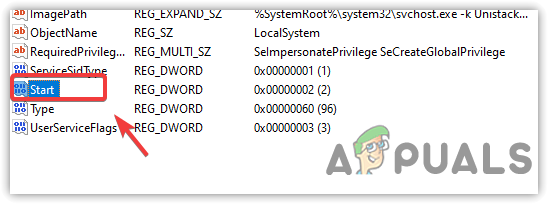 Double Clicking Start Entry
