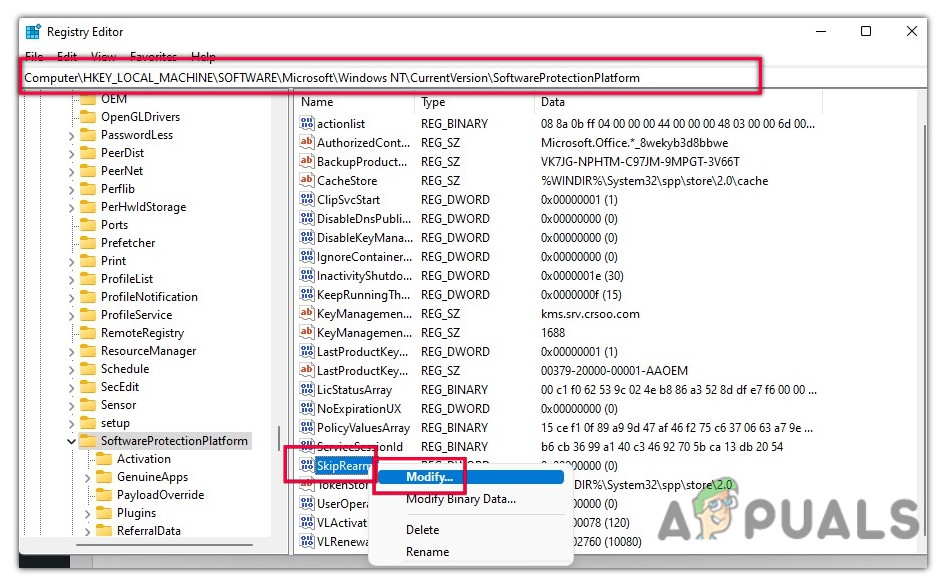 Edit Windows Registry