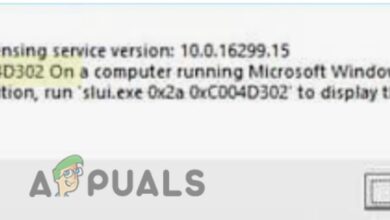 Error code 0xC004D302