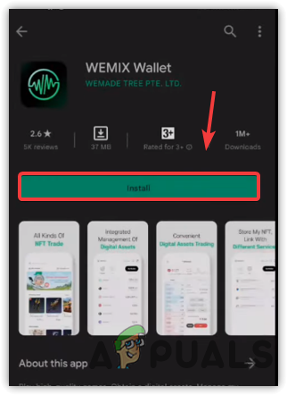 Installing Wemix Wallet