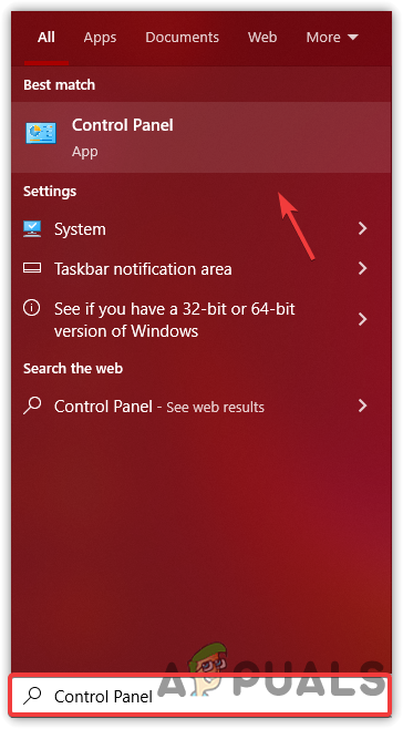 Launching Control Panel