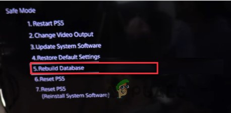 Rebuild the PS5 Database