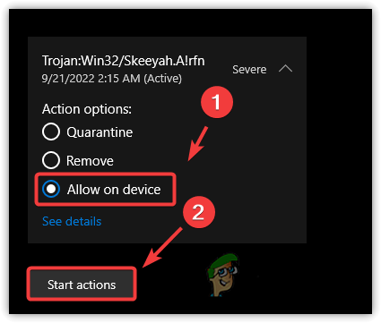 Removing App From Quarantine