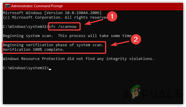 Running System File Checker