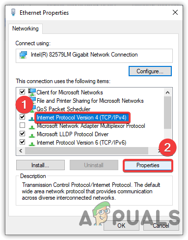 Opening Internet Protocol Version Properties