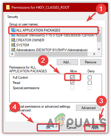 Taking Full Control To The Registry Folder