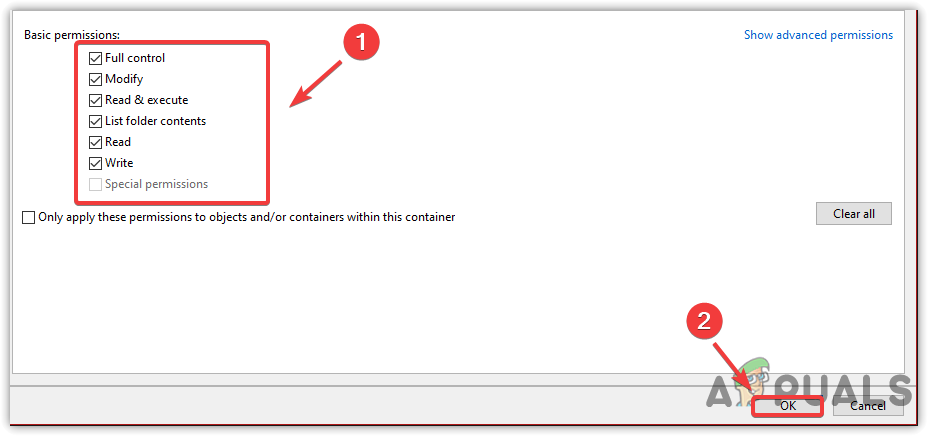 Taking Full Access to the File