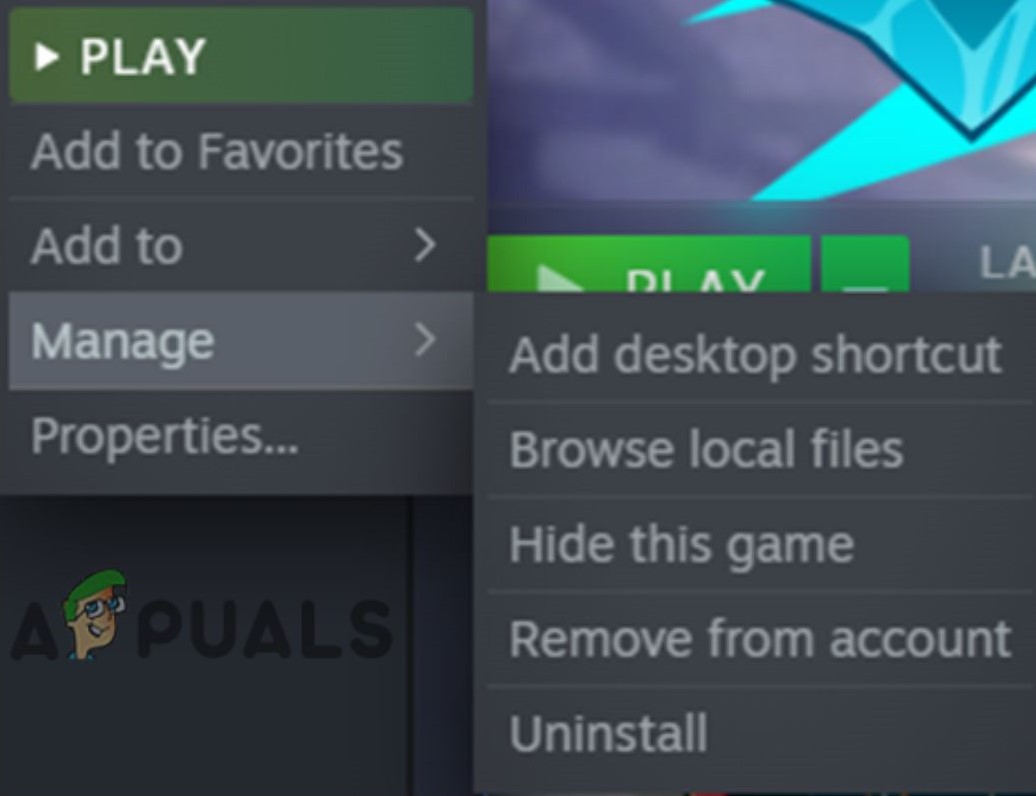 Uninstall Apex Legends from Steam to Fix the Crashing Issue in Ranked Mode