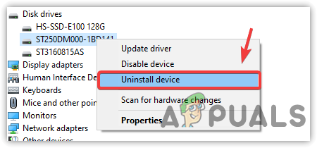Uninstalling Hard Drive
