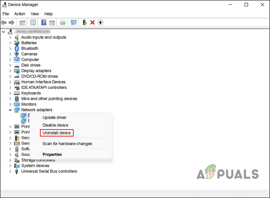 Uninstall the driver