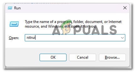 Open the System Restore utility