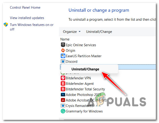 Uninstall the Dell Support Assist program