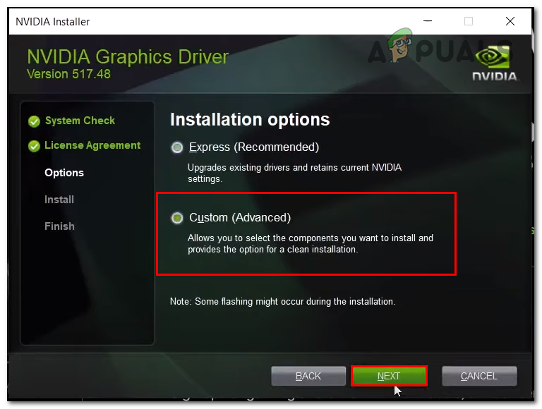 Downloading and installing the graphics driver for Nvidia
