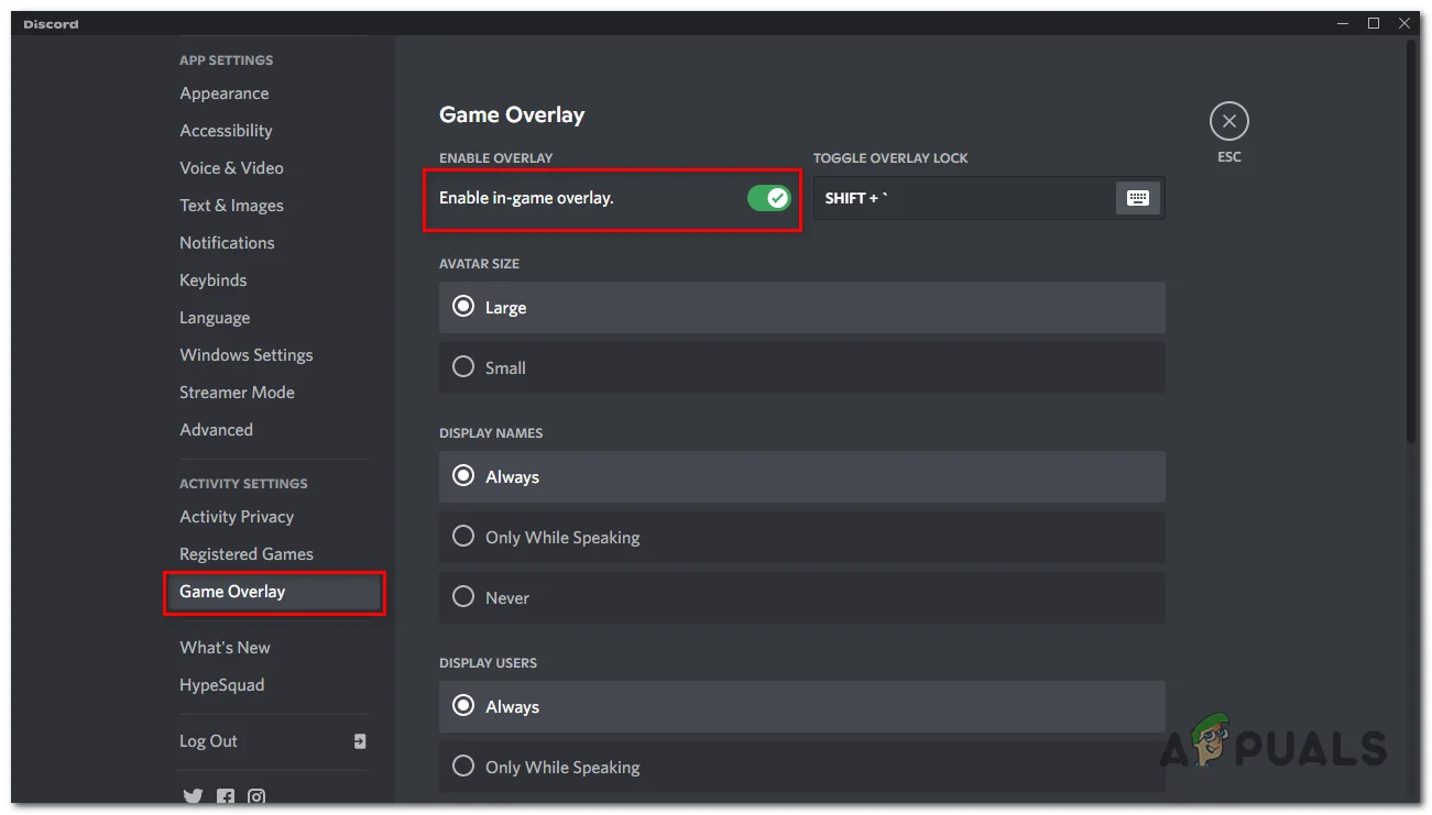 Closing overlay applications