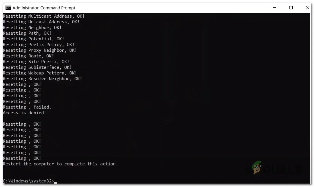 Reconfiguring the connectivity settings
