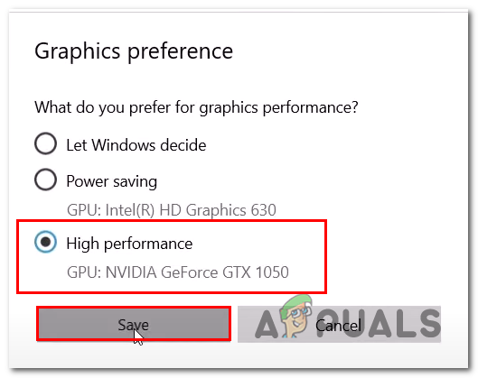 Running FIFA 23 on the dedicated graphics card 