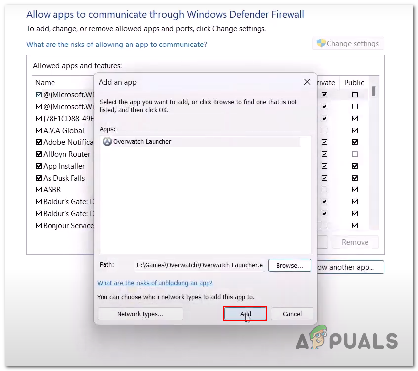 Adding overwatch 2 to the whitelist