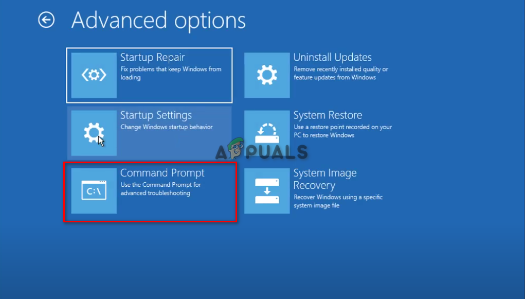 Opening the Command Prompt.