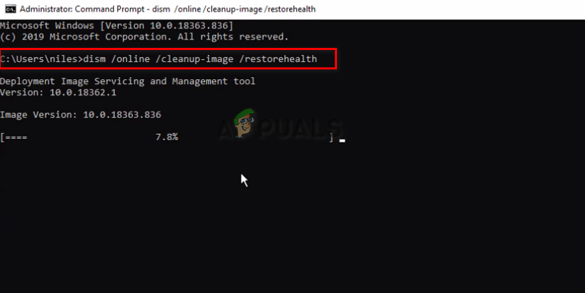 Enter the command here.