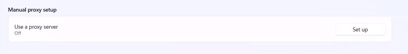 Disabling manual proxy feature in windows