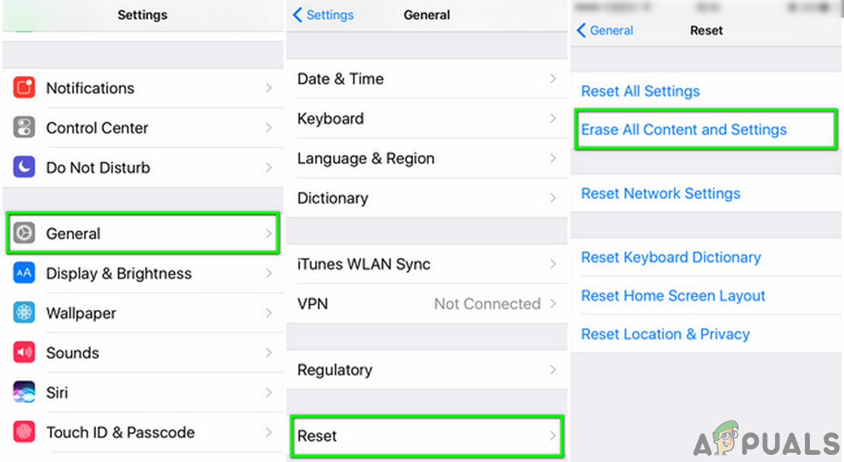Erase All Content and Settings of the iPhone