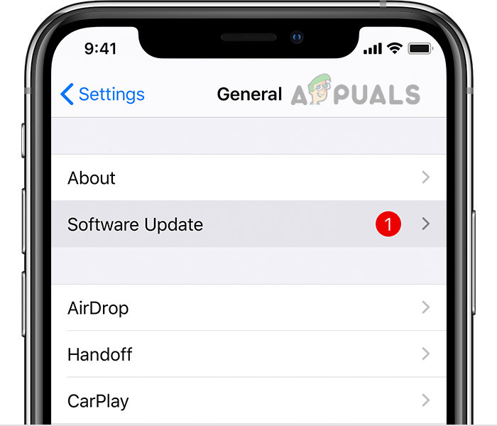 Update Software of iPhone