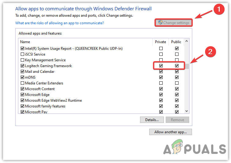 Allowing Logitech Gaming Framework