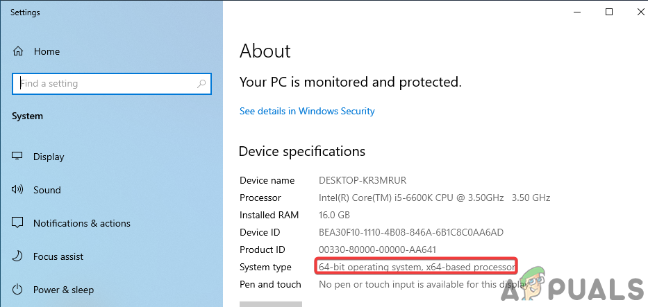 Right click on This PC and click properties to Read system type.